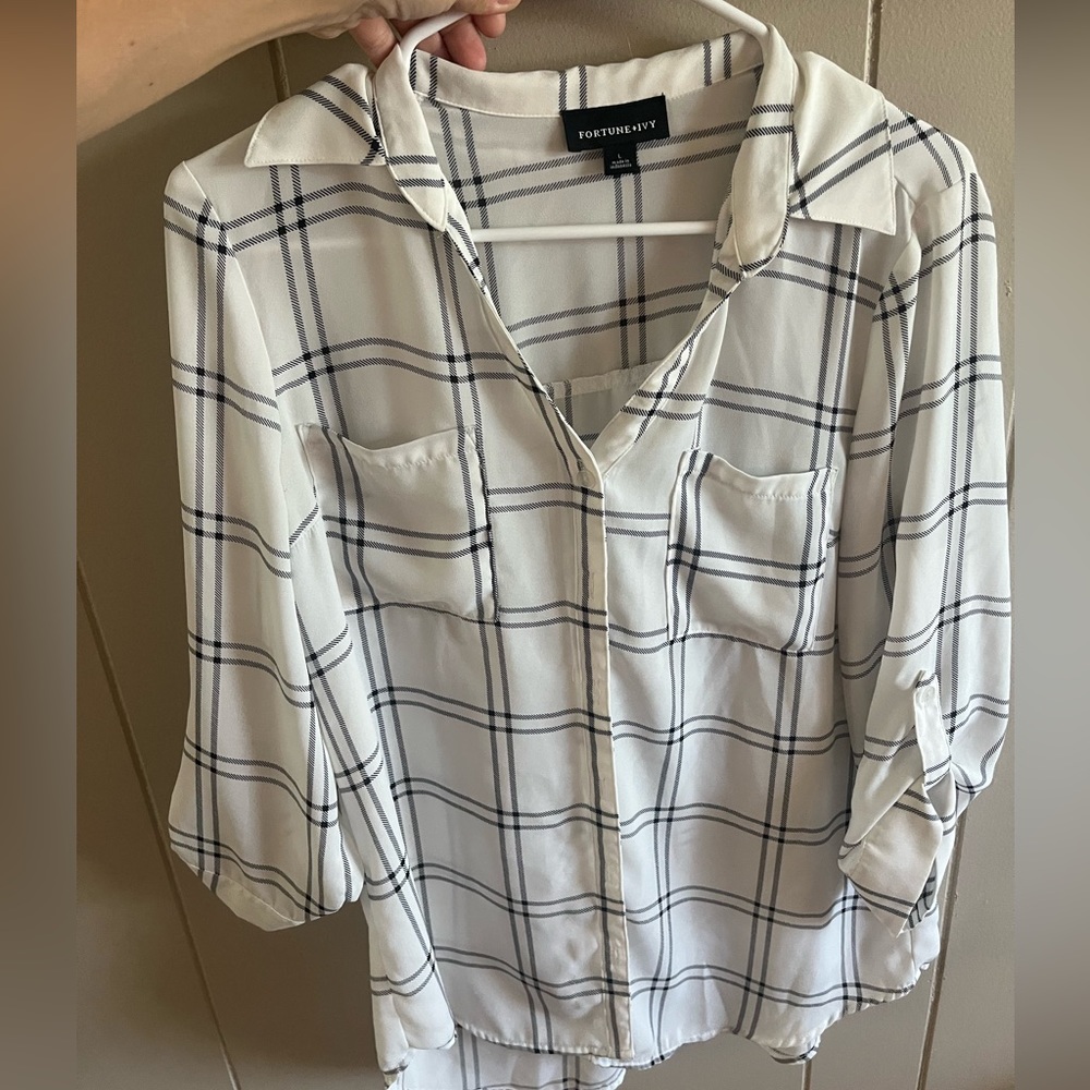 Plaid Blouse